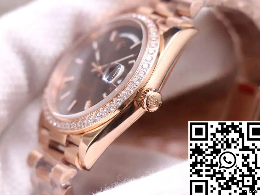 M228345RBR-0005 Chocolate Color Rolex Factory Day-Date Dial EW 0217